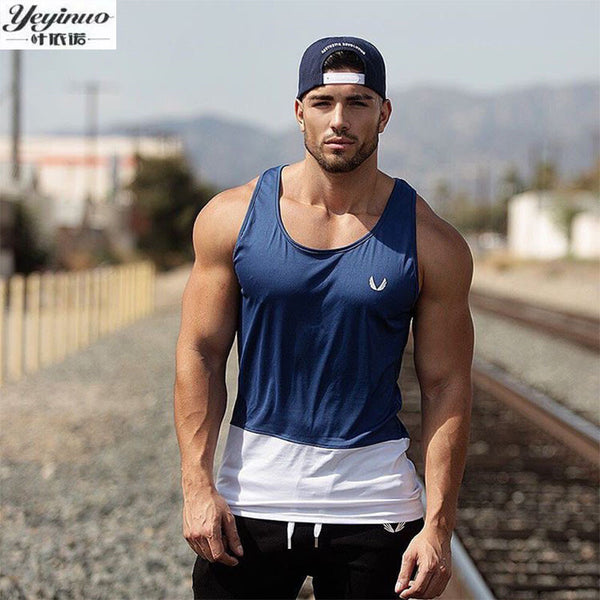 YEYINUO Fashion Brand Bodybuilding Tank Tops Men Fitness Singlets Golds Gyms Clothing Mens Sleeveless Shirt High quality Vest