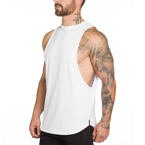 Brand gyms clothing mens fitness singlet cotton bodybuilding stringer tank top men sleeveless shirt zyzz muscle vest