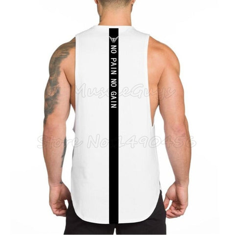 Brand gyms clothing mens fitness singlet cotton bodybuilding stringer tank top men sleeveless shirt zyzz muscle vest