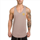 Brand Fitness Clothing Gyms singlets Men Tank Tops Mens Bodybuilding Stringers Tanktop workout golds Sporting Sleeveless T Shirt
