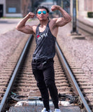 2018 Gyms Tank Tops Mens Undershirt Sporting Wear Patchwork Bodybuilding Men Fitness Exercise Clothing Vest Sleeveless Shirt