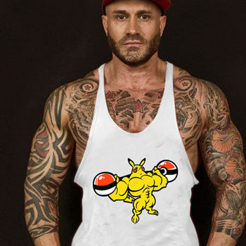 Bodybuilding Tank Tops Men Fitness Shirt Solid Undershirt Sportwear Brand Gyms Clothing Shirt Vests Mens Fitness Wear Academia