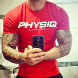 Brand Mens cotton t shirt 2018 summer new gyms Fitness Bodybuilding Shirts male fashion Casual short print Tees Tops clothes