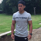 Brand Mens cotton t shirt 2018 summer new gyms Fitness Bodybuilding Shirts male fashion Casual short print Tees Tops clothes