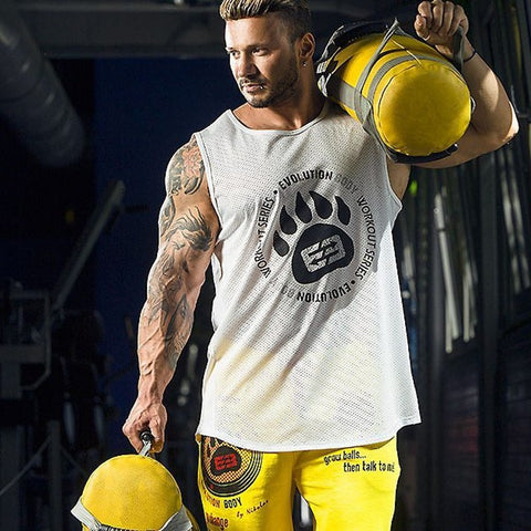 Superman Gyms Singlets Mens Tank Tops Shirt,Bodybuilding Equipment Fitness Mens Gold Gyms Stringer Tank Top Muscle Clothes