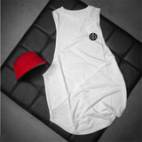 Bodybuilding Stringer Tank Top with hooded Mens Gyms Clothing Fitness Mens Sleeveless Vests Cotton Singlets Muscle Tankops