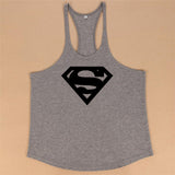 New Arrivals Bodybuilding stringer tank top Superman Gyms sleeveless t shirt men Fitness Vest Singlet sportswear workout tanktop