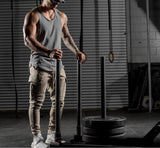Golds gyms clothing Brand singlet canotte bodybuilding stringer tank top men fitness T shirt muscle guys sleeveless vest Tanktop