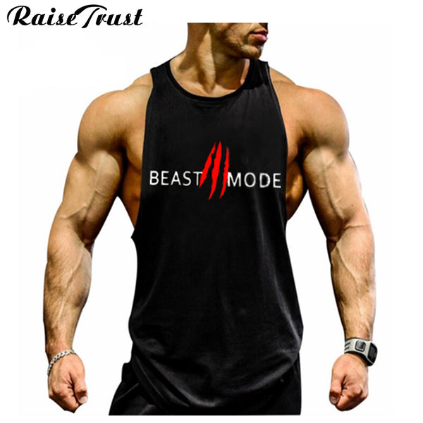 New 2018 fashion cotton  sleeveless shirts tank top men Fitness shirt mens singlet  Bodybuilding Plus size gymvest fitness men