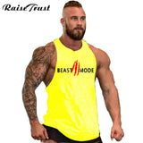 New 2018 fashion cotton  sleeveless shirts tank top men Fitness shirt mens singlet  Bodybuilding Plus size gymvest fitness men