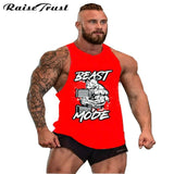New 2018 fashion cotton  sleeveless shirts tank top men Fitness shirt mens singlet  Bodybuilding Plus size gymvest fitness men