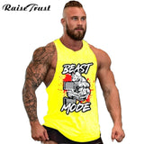 New 2018 fashion cotton  sleeveless shirts tank top men Fitness shirt mens singlet  Bodybuilding Plus size gymvest fitness men