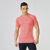 2018 Summer Men T Shirt Bodybuilding Fitness Singlets Shirts Clothes Blue O-Neck Short Sleeve Streetwear T-shirt Tops Hip Hop